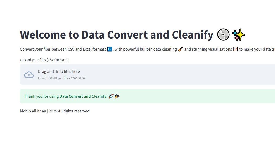 Data Convert and Cleanify