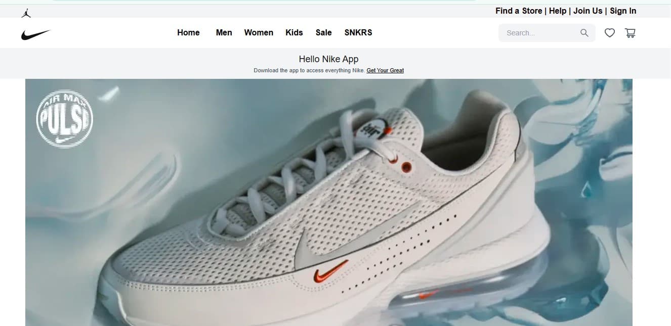 Nike Store Website