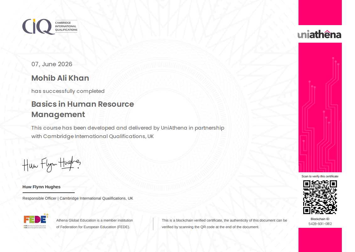 Basics in Human Resource Management