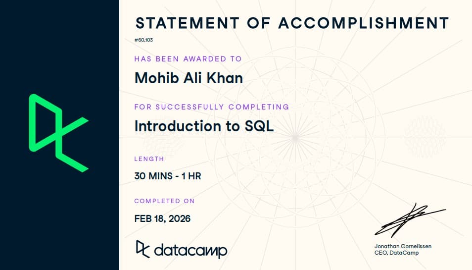 Introduction to SQL